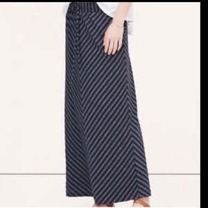 LOFT Striped Maxi Skirt NWOT Size XS Soft and Comfy